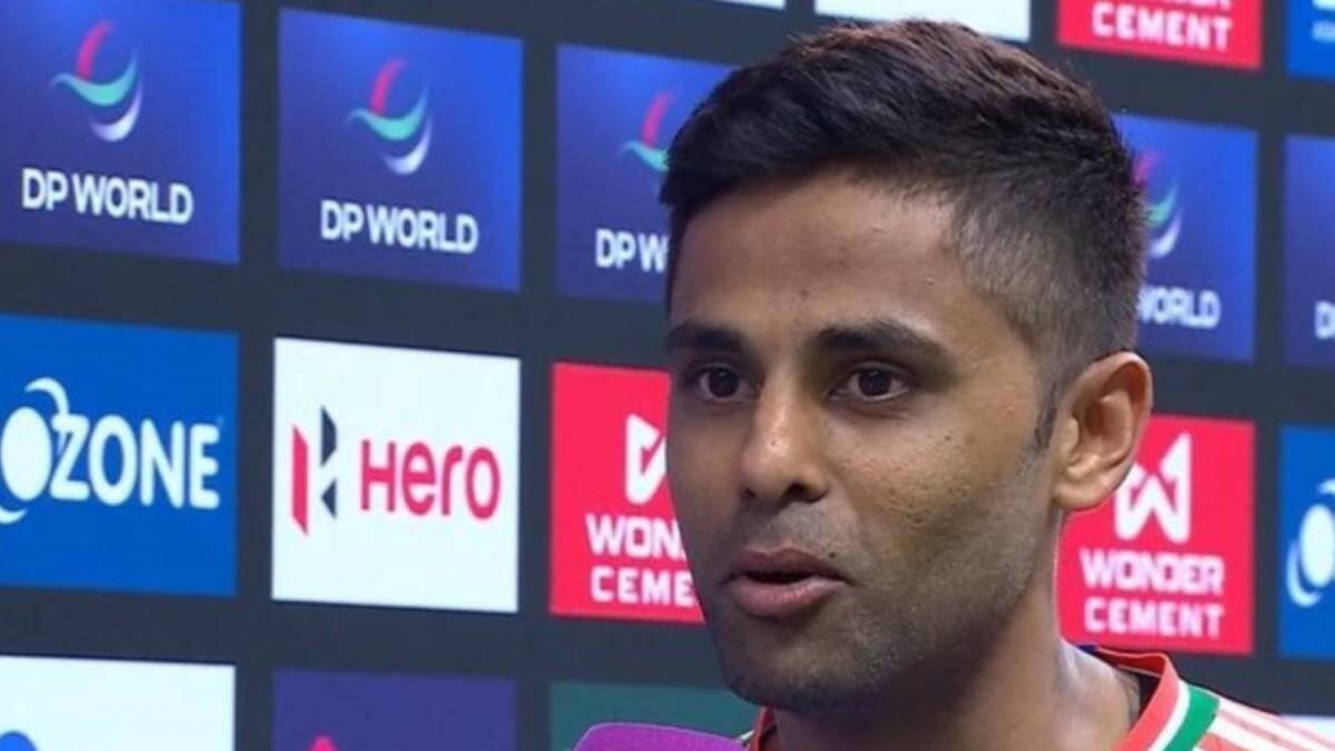 'ഞങ്ങൾ പാകിസ്ഥാനെതിരെ കളിക്കാൻ വിസമ്മതിച്ചിട്ടില്ല': ഇന്ത്യ-പാക് ടി20 ലോകകപ്പ് തർക്കത്തിൽ സൂര്യകുമാർ യാദവ് We never refused to play against Pakistan Captain Suryakumar Yadav on India-Pak T20 World Cup dispute |