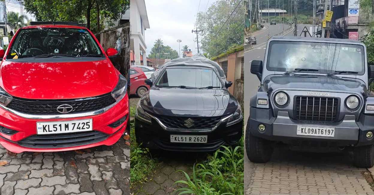 The seized vehicles. Photo: Special arrangement