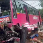 Two dead, around 10 injured in Thrissur pile-up involving private bus | Kerala News | ACTPnews