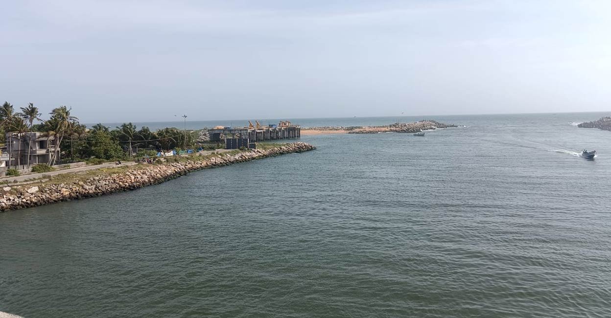 View of the Muthalapozhi navigation channel from the Muthalapozhi bridge. Photo: Special Arrangement