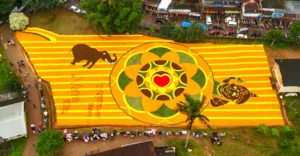 Wayanad village honours beloved wild elephant Maniyan with an Onam pookkalam | Kerala News | ACTPnews